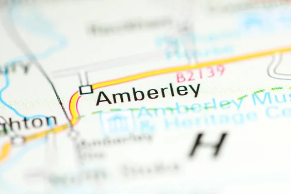 アンバーレイ 地理地図上のイギリス — ストック写真