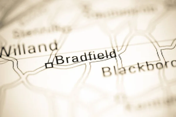 Брэдфилд Великобритания Географической Карте — стоковое фото