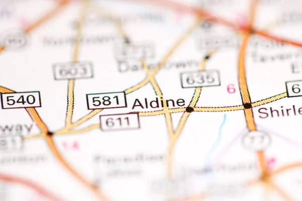 Aldine Nueva Jersey Eeuu Mapa Geográfico — Foto de Stock