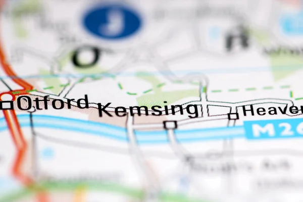 Кемсинг Велика Британія Географічній Карті — стокове фото