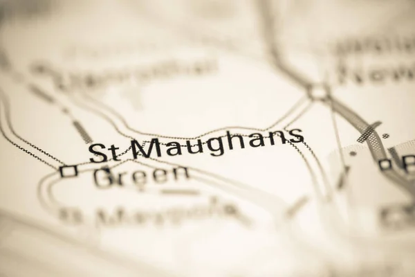 Maughans Reino Unido Sobre Mapa Geografia — Fotografia de Stock