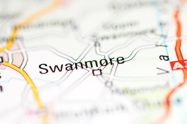 Swanmore. United Kingdom on a geography map