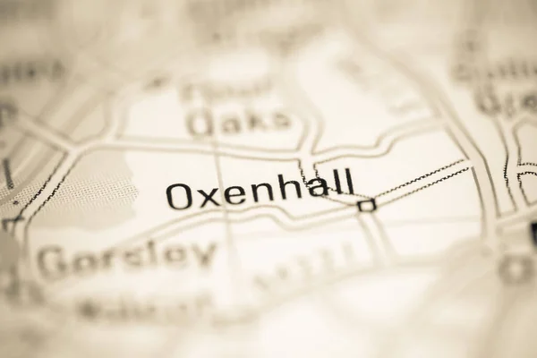 Oxenhall Regno Unito Una Carta Geografica — Foto Stock
