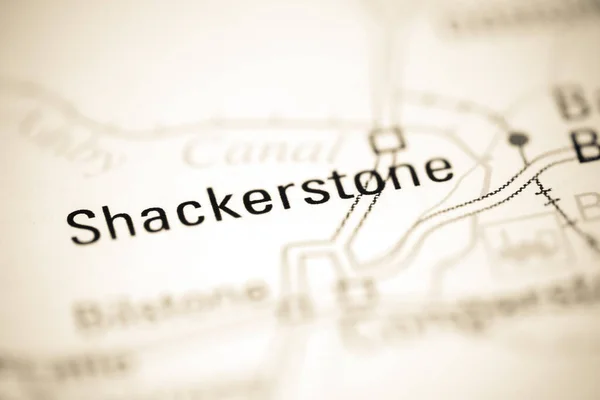 Shackerstone Mapa Geográfico Reino Unido — Fotografia de Stock