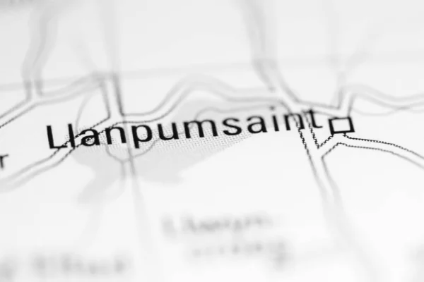 ランポムセイント 地理地図上のイギリス — ストック写真
