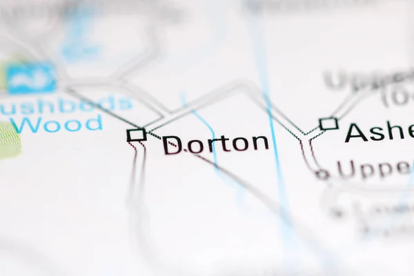 ドートン 地理地図上のイギリス — ストック写真