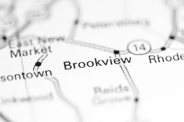 Brookview Maryland Eeuu Mapa Geográfico — Foto de Stock