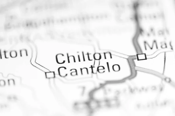 チルトン カンテロ 地理地図上のイギリス — ストック写真