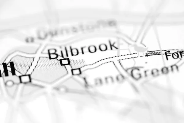 イギリスの地理地図上のビルブルック — ストック写真