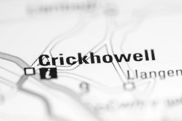 Crickhowell Reino Unido Sobre Mapa Geografia — Fotografia de Stock