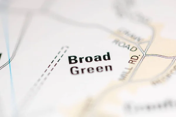 Broad Green on a map of the United Kingdom