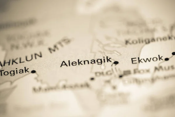 Alegnagik Alaska Usa Geography Map — Stock Photo, Image
