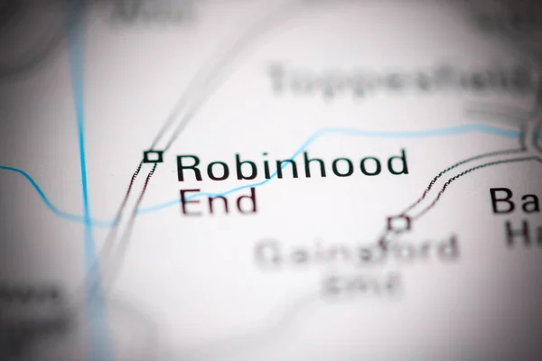 ロビノム エンド 地理地図上のイギリス — ストック写真