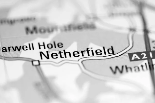 Netherfield Reino Unido Sobre Mapa Geografia — Fotografia de Stock