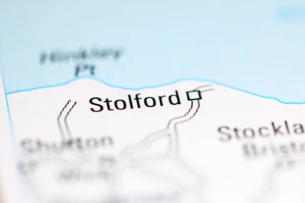 Stolford United Kingdom Geographical Map — 图库照片