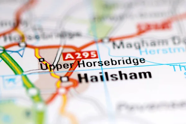 アッパー ホースブリッジ 地理地図上のイギリス — ストック写真