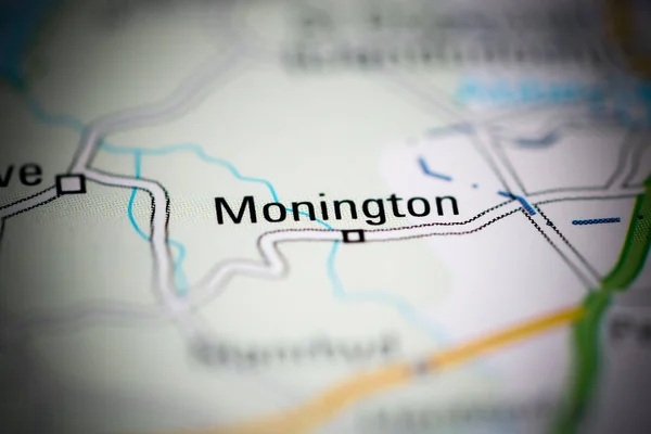 モントン 地理地図上のイギリス — ストック写真