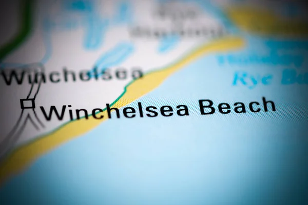 Winchelsea Beach Reino Unido Mapa Geográfico —  Fotos de Stock