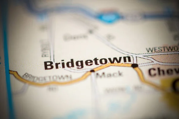 Bridgetown Χάρτη Των Ηνωμένων Πολιτειών Της Αμερικής — Φωτογραφία Αρχείου