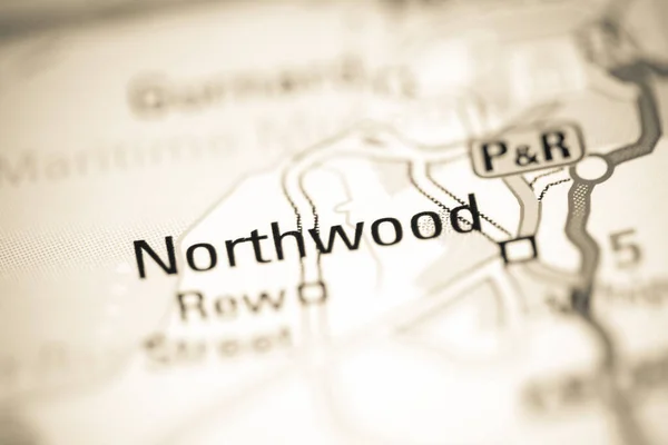 Northwood Reino Unido Sobre Mapa Geografia — Fotografia de Stock
