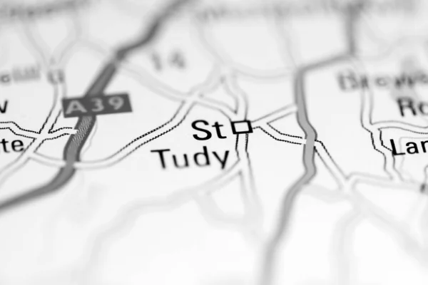 聖トゥディ 地理地図上のイギリス — ストック写真