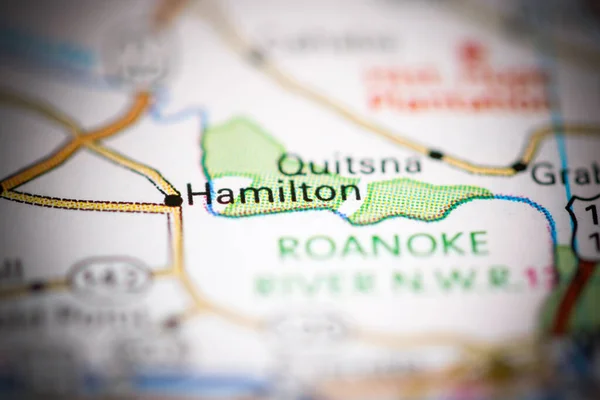 Hamilton Carolina Del Norte Eeuu Mapa Geográfico — Foto de Stock