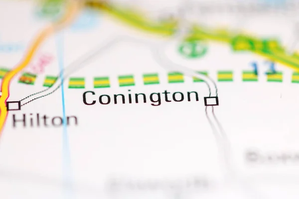 コニントン 地理地図上のイギリス — ストック写真