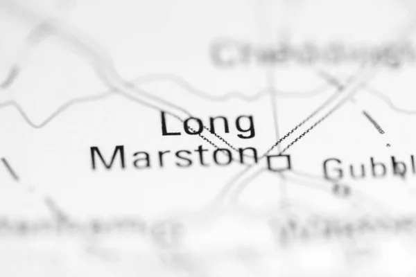 Long Marston Reino Unido Sobre Mapa Geografia — Fotografia de Stock