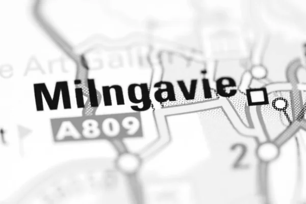 Milngavie Географічній Карті Великої Британії — стокове фото