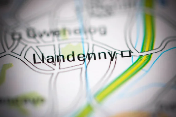 ランデニー 地理地図上のイギリス — ストック写真