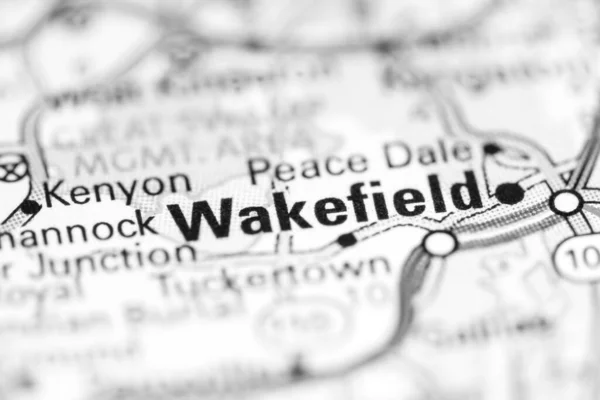 Wakefield Rhode Island Eua Sobre Mapa Geografia — Fotografia de Stock