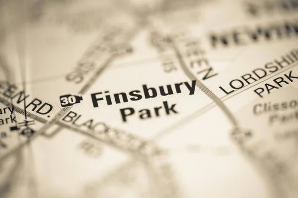 Finsbury Park on a map of the United Kingdom