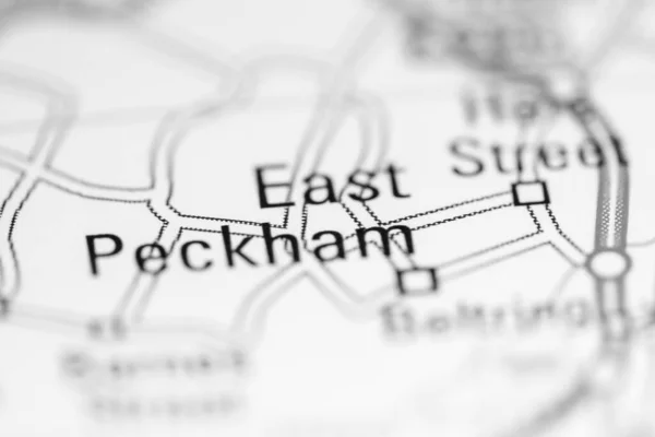 東ペカムだ 地理地図上のイギリス — ストック写真