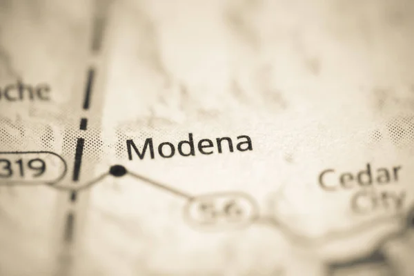 Modena Geografické Mapě Usa — Stock fotografie