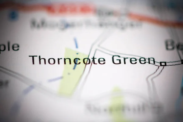 緑のトントン 地理地図上のイギリス — ストック写真