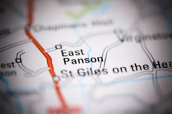 東パンソンだ 地理地図上のイギリス — ストック写真