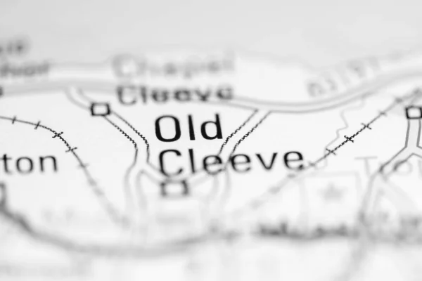 Стара Чистка Велика Британія Географічній Карті — стокове фото
