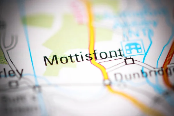 Mottisfont 地理地図上のイギリス — ストック写真