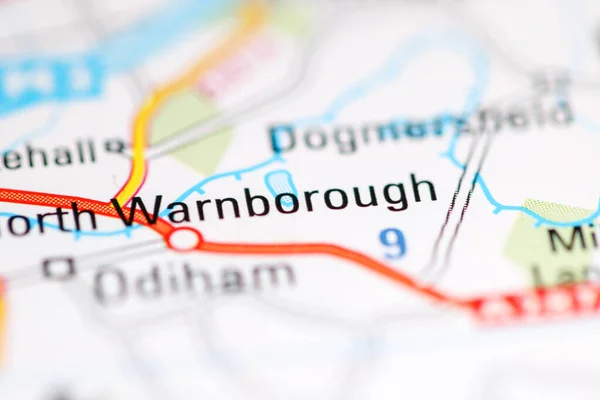 ウォーンボローだ 地理地図上のイギリス — ストック写真