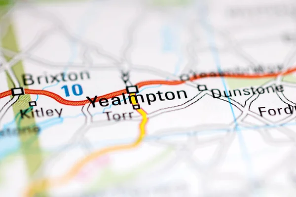 Яремптон Велика Британія Географічній Карті — стокове фото