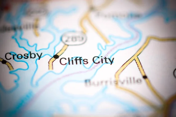 Cliff City Maryland Abd Coğrafya Haritasında — Stok fotoğraf