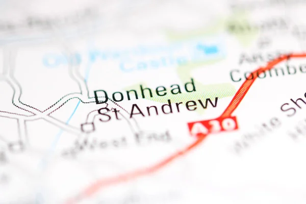 Donhead Andrew Reino Unido Sobre Mapa Geografia — Fotografia de Stock