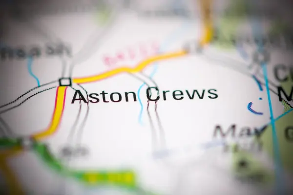 Aston Crews Regno Unito Una Carta Geografica — Foto Stock
