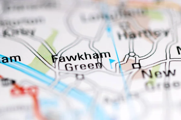 Fawkham Green Großbritannien Auf Einer Geografischen Karte — Stockfoto