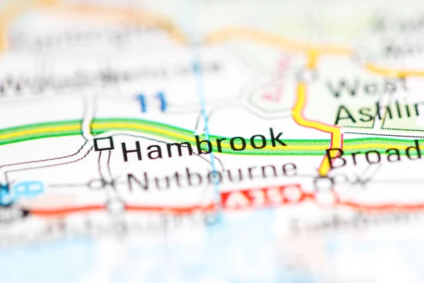 Det Hambrook Förenade Kungariket Geografisk Karta — Stockfoto