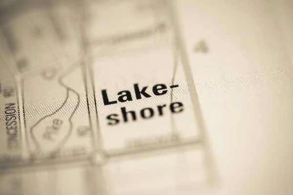 Lakeshore Een Kaart Van Verenigde Staten Van Amerika — Stockfoto