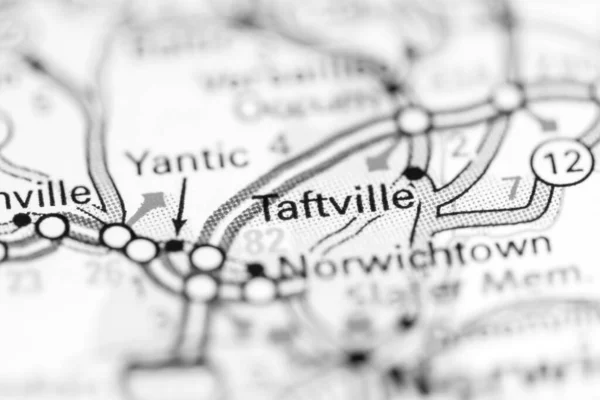 Taftville Connecticut Usa Een Aardrijkskundekaart — Stockfoto