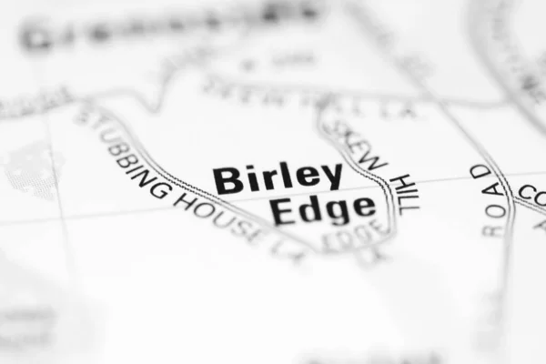 Birley Edge Mapa Geográfico Reino Unido — Fotografia de Stock