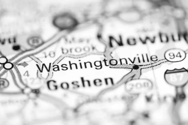 Washingtonville New York Abd Coğrafya Haritasında — Stok fotoğraf