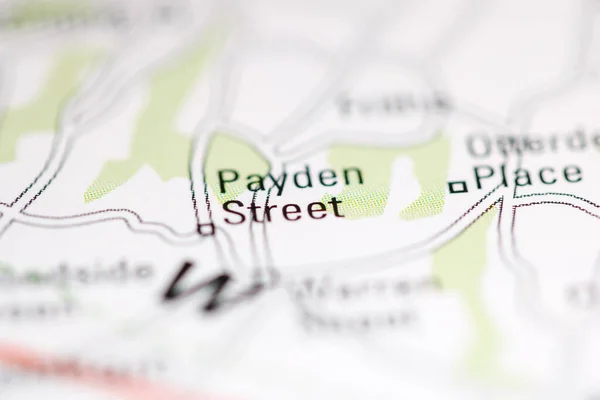 ペイデン通りだ 地理地図上のイギリス — ストック写真